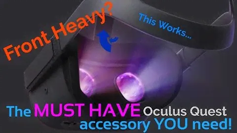 The MUST HAVE accessory for the Oculus Quest - Helps REMOVE the Front Heaviness - Oculus Quest Strap