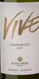Вино Alta Vista Vive Torrontés Альта Виста ВИВ Торронтес 2018 750 мл