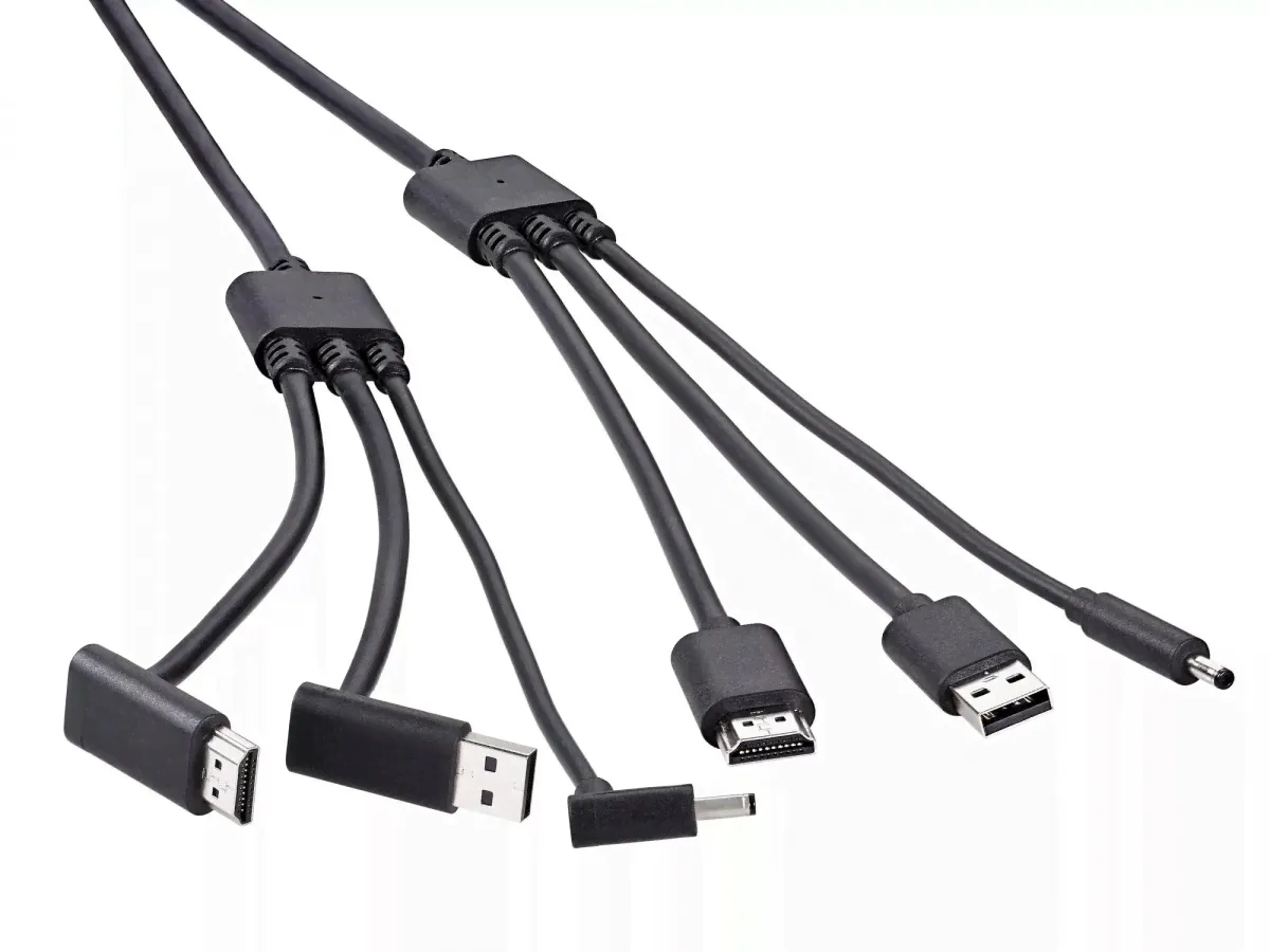 VR кабель 3в1(HDMI + USB +DC3.5 ) для HTC VIVE, HDMI 4K@30Hz 5 м, VCOM <CU415-5M> (1/40) (CU415-5.0)