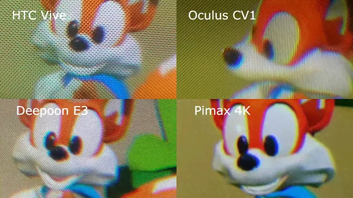 SDE comparsion: Deepoon E3 + Pimax 4k + HTC Vive + Oculus CV1