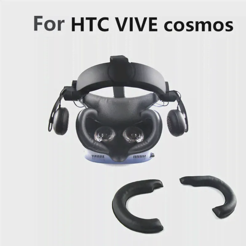 🛍 Мягкая кожаная VR-маска для глаз, устойчивый к поту коврик для HTC VIVE Cosmos VR, аксессуары для гарнитуры, сменная маска для глаз, Накладка для лица-2