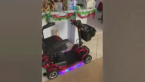 Vive 4 Wheel Mobility Scooter - Electric Powered Wheelchair Device - Compact Heavy Duty Mobile for T