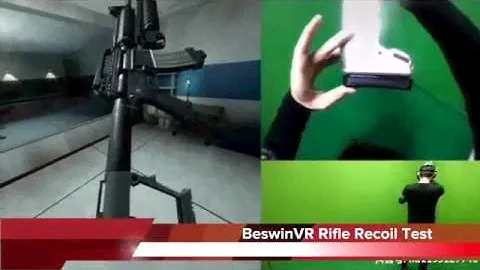 NewScarVR rifle Recoil Test| Vive VR gun controller| HTC Vive| BeswinVR