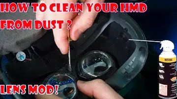 VR | Tech: HTC Vive Pro cleaning HMD from Dust | HTC Vive Pro Lens Mod | Through the lense video